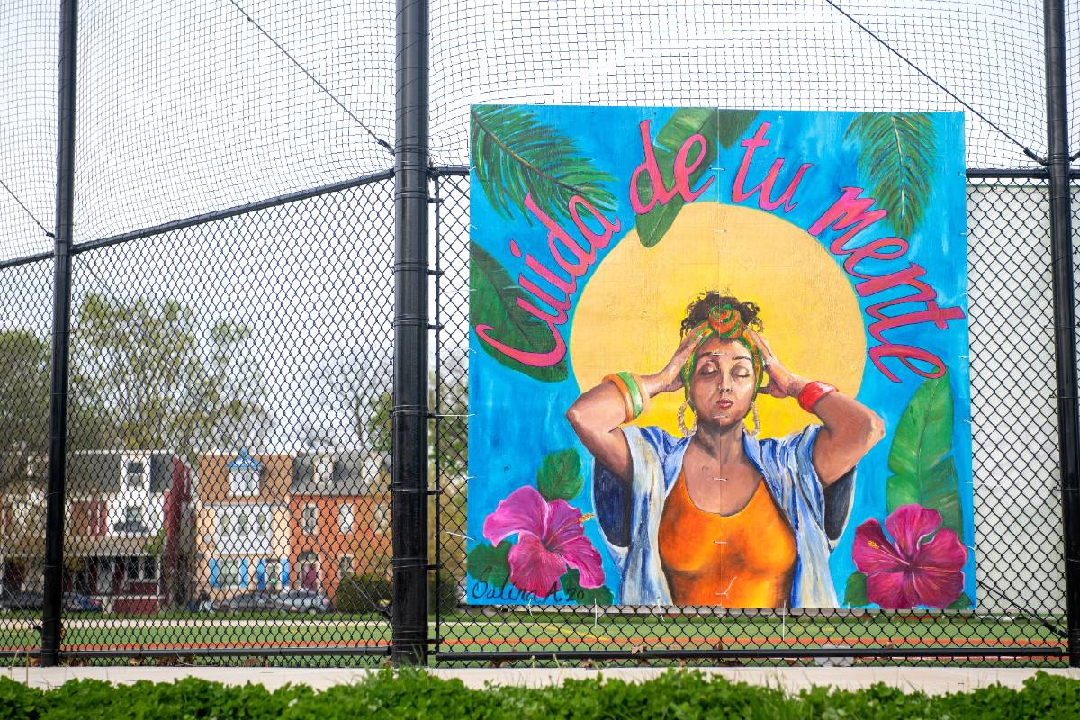 Mural in Lancaster completed by Salina Almanzar '13.